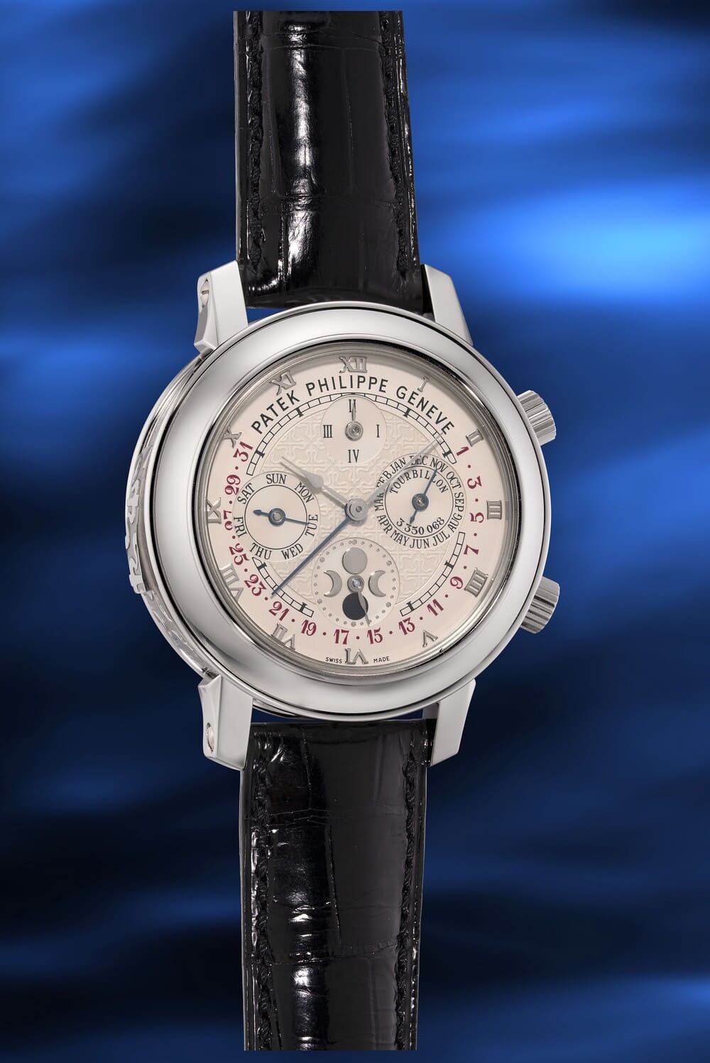 Patek Philippe, ref. 5002P-001 “Sky Moon Tourbillon” bằng platinum, được giới thiệu vào năm 2008.