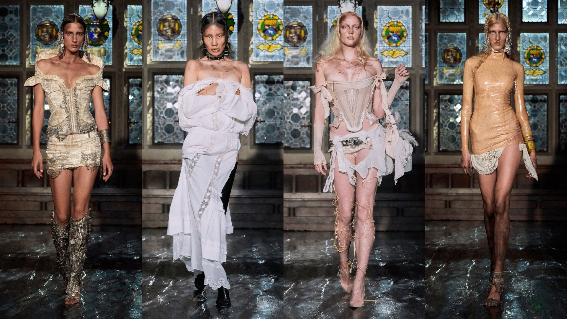 Các người mẫu lấm lem bụi bẩn trong bộ sưu tập của NTK Dilara Findikoglu