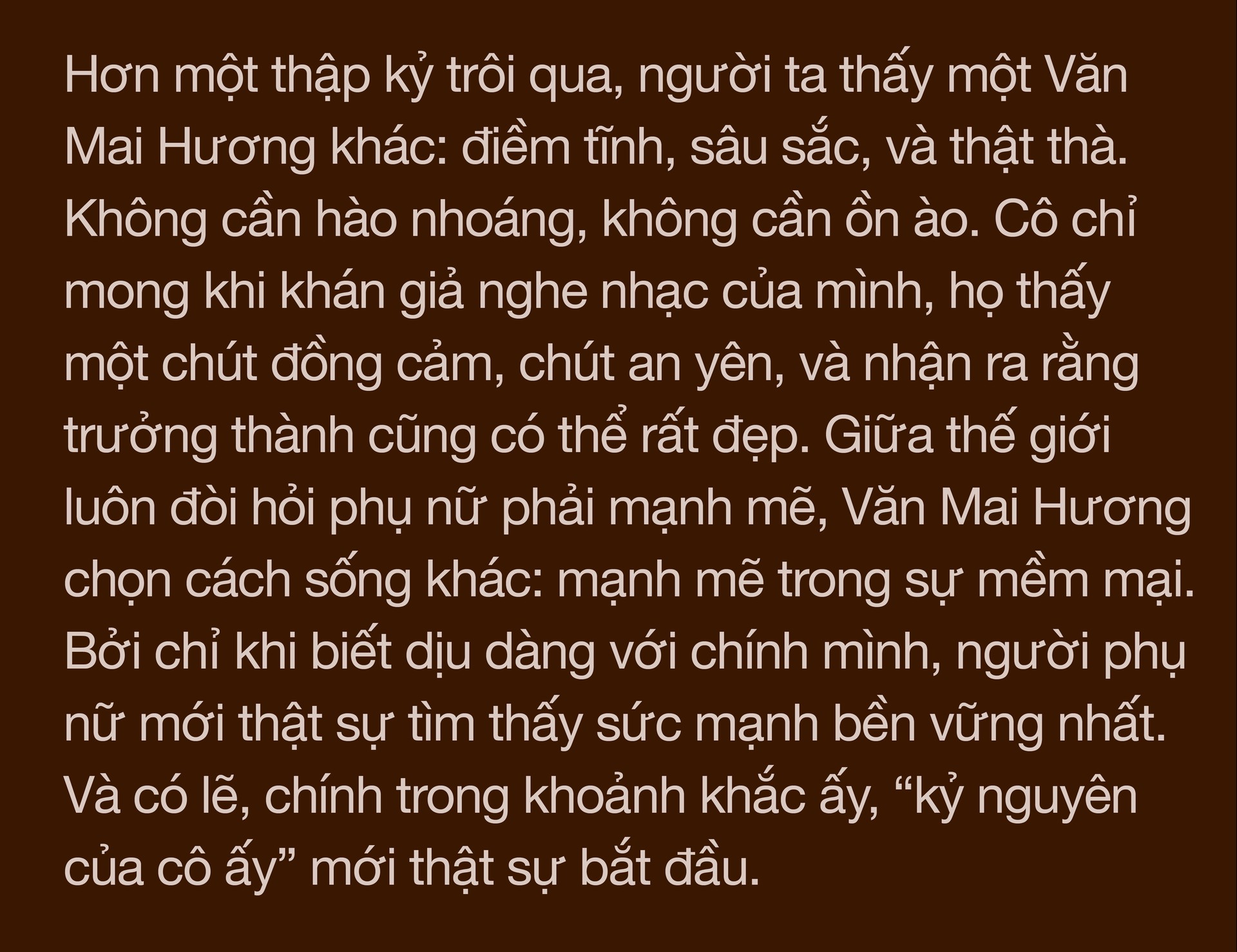 Hinh anh Văn Mai Hương: Khi sự mềm mại chính là sức mạnh 27