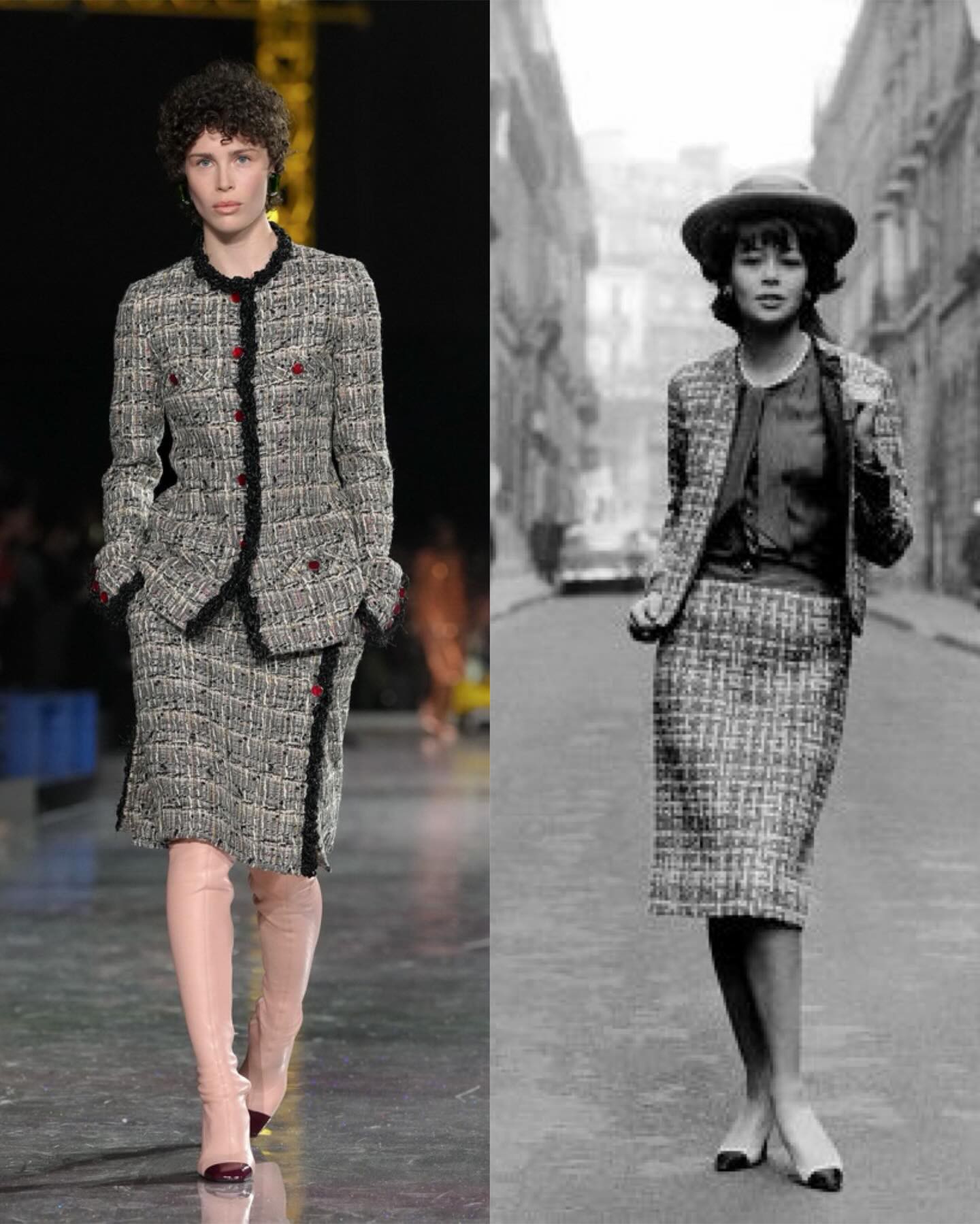 Hinh anh Chính vì vậy, bộ sưu tập Thu Đông 2026 mang đến cảm giác vừa quen thuộc, vừa mới mẻ. Người xem có thể nhận ra những bóng dáng quen thuộc của CHANEL từ gần một thế kỷ trước nhưng đồng thời cũng thấy rõ rằng chúng đã được điều chỉnh để phù hợp với cách thị hiếu của phụ nữ ngày nay. 5