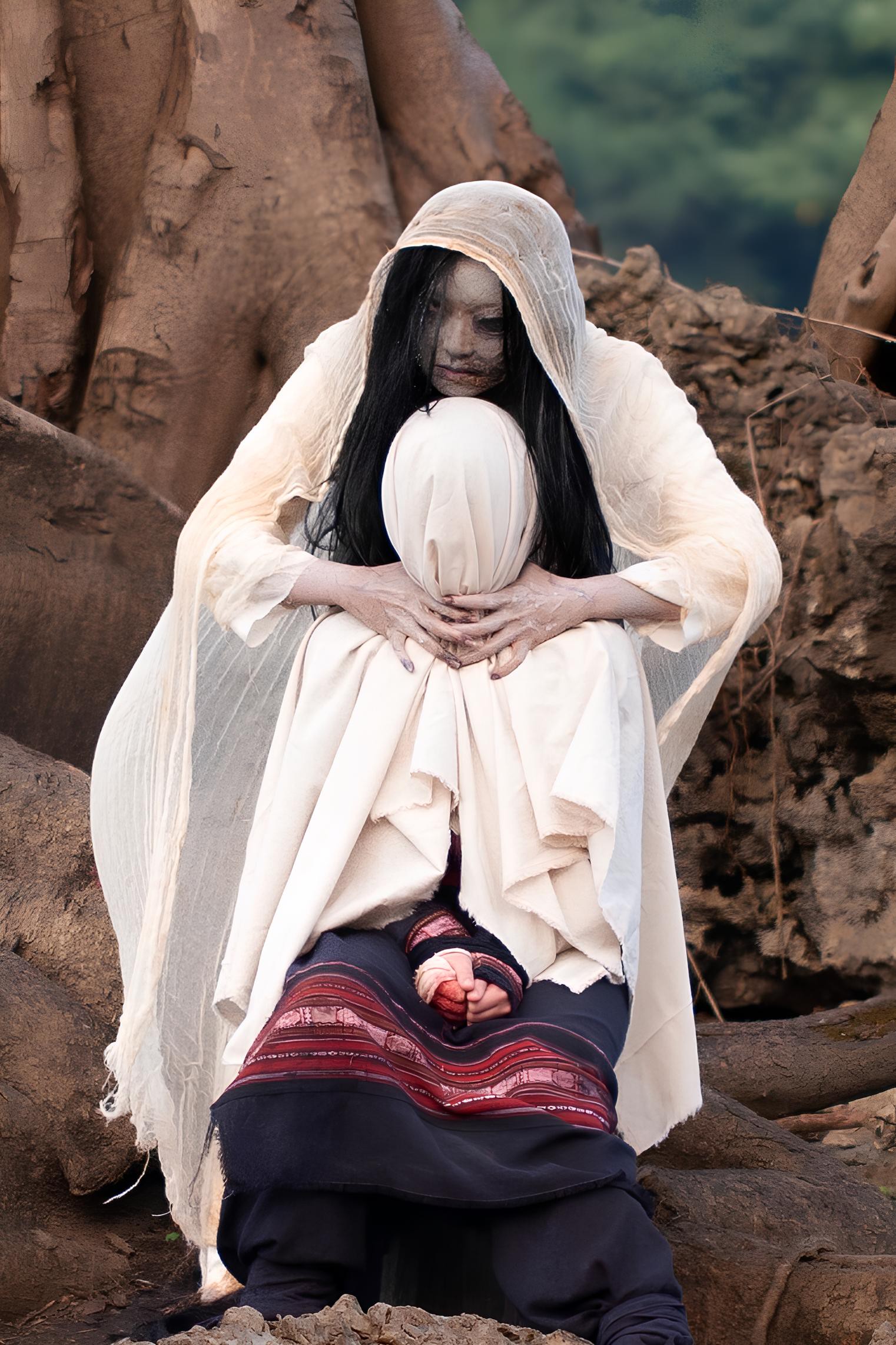 Hinh anh Hậu trường hóa trang 'nỗi sợ' qua lời kể của ekip 'Phí phông: Quỷ máu rừng thiêng' 5